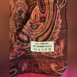 Bleu turquoise cashmina scarf